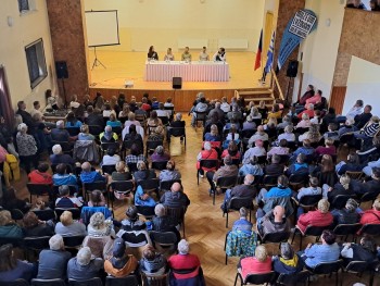Stříbrná pohádka - beseda s biatlonisty, kterou moderoval Jakub Kvášovský - 19. 5. 2025