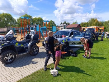 Den s IZS na fotbalovém hřišti v Dolní Branná dne 30. 8. 2025